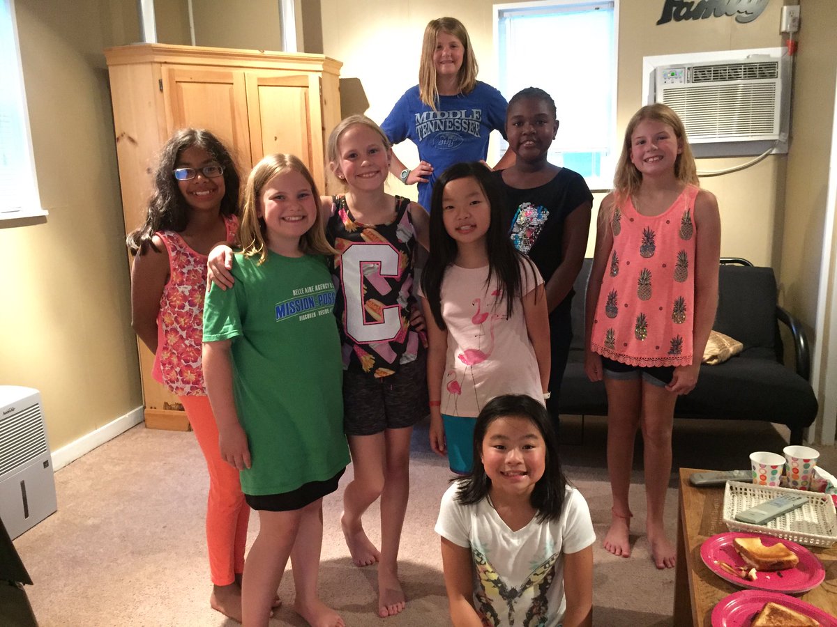 Thankful for sweet friends celebrating birthday #10! #sleepover #workedmorningradiofirst 😳💗