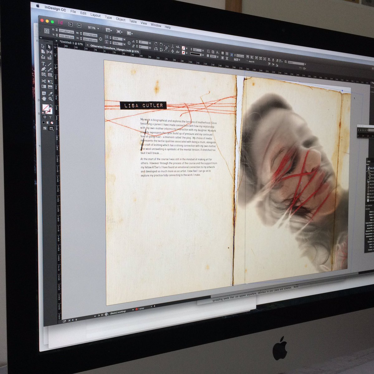 KarenWicks23's tweet photo. Putting together exhib programme today for #ATS1516 c/o Kablooie Creative @shelley_moseley @vaginakite https://t.co/ydRKATIWIW