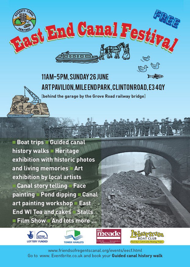 FreeInLDN's tweet photo. Wind down tomorrow with the #free @EECanalFest boat trips, pond dipping, painting workshop &amp; more! #FreeInLDN #LDN https://t.co/hdL6Q1ik0K