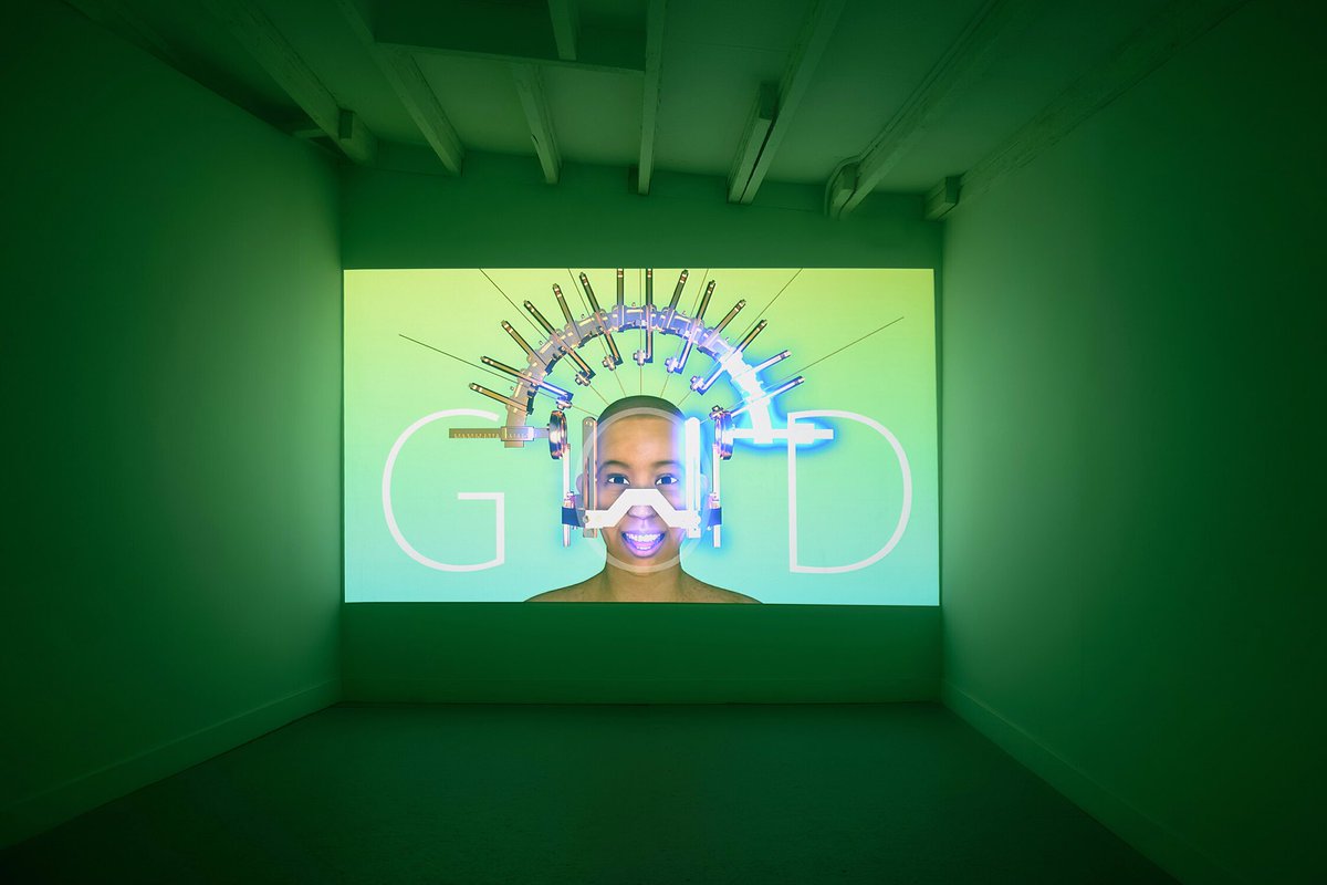 Interstitial_T's tweet image. "Delusional Mandala" by Lu Yang is open today from 12-7pm 💫