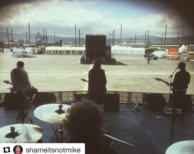 greeniedrums's tweet photo. Soundcheck complete. #StrongViews #Belfast #Belsonic ๐ท: @shameitsnotmike https://t.co/SsXwPP508J
