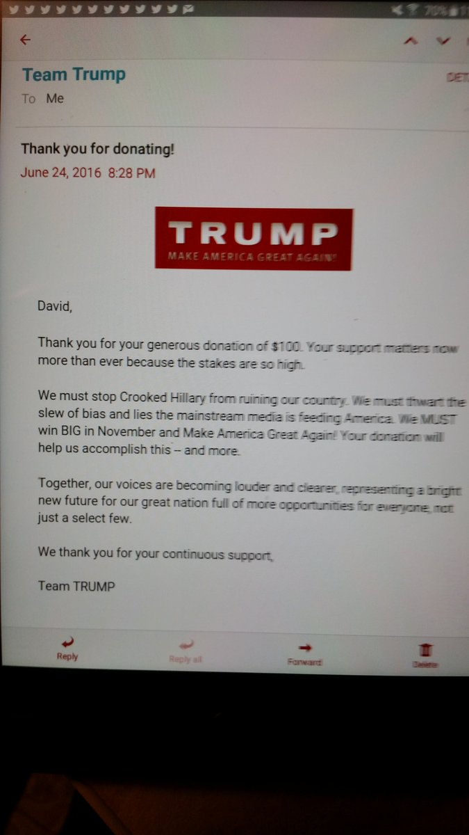 0ldManStoneZone's tweet photo. @adjunctprofessr Yep time to pony up Patriots #Trump needs our help to #MAGA Donate NOW RT https://t.co/tz8z9a5XWg