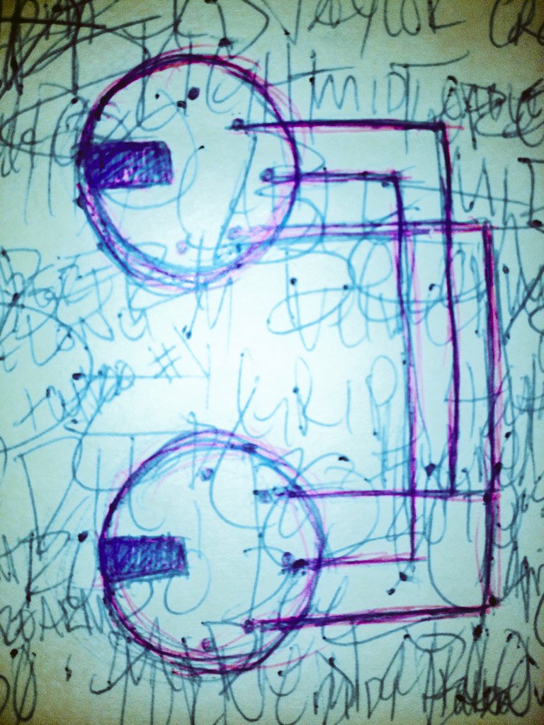 DeLong_Music's tweet photo. Rad doodle sketchy thingy of my numero uno tattoo! #MIDIcable https://t.co/fvuJBWivwC