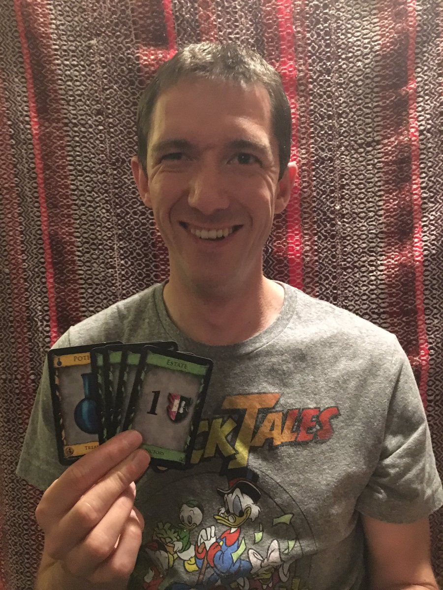 YonderGamery's tweet photo. No vineyards neither. Worthless. #Dominion #Alchemy #DuckTales #woohoo @RioGrandeGames https://t.co/LukhzvaTqP