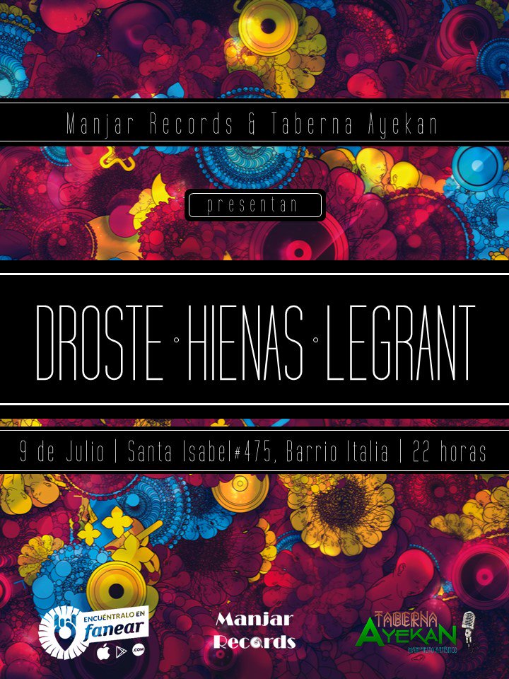 vibescl's tweet photo. Esta noche en @TabernaAyekan: @Manjar_Records presenta a #Hienas + @drostebanda + #LeGrant https://t.co/CzfcZBmrYm