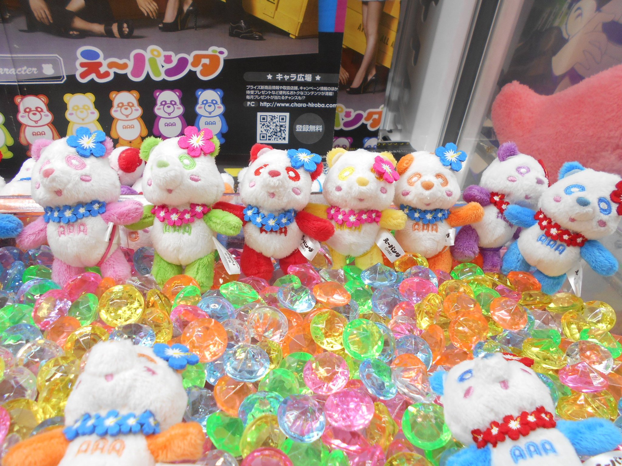 タイトーfステーション ヨドバシ博多店 a え パンダ ハイビスカスマスコット ハイビスカスを付けて 夏気分のえ パンダです