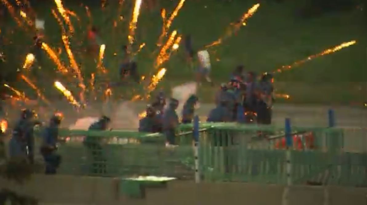 Fireworks, rocks thrown at cops in Minnesota, injuries result