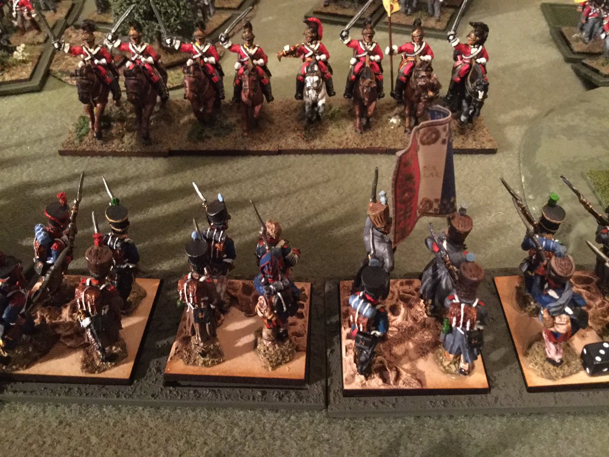 Oldwargamer's tweet photo. Oh no, just what disrupted French infantry don't want to see at their front! #British #Dragoons #MrWebb #Albeura https://t.co/QbGx6LjYgA