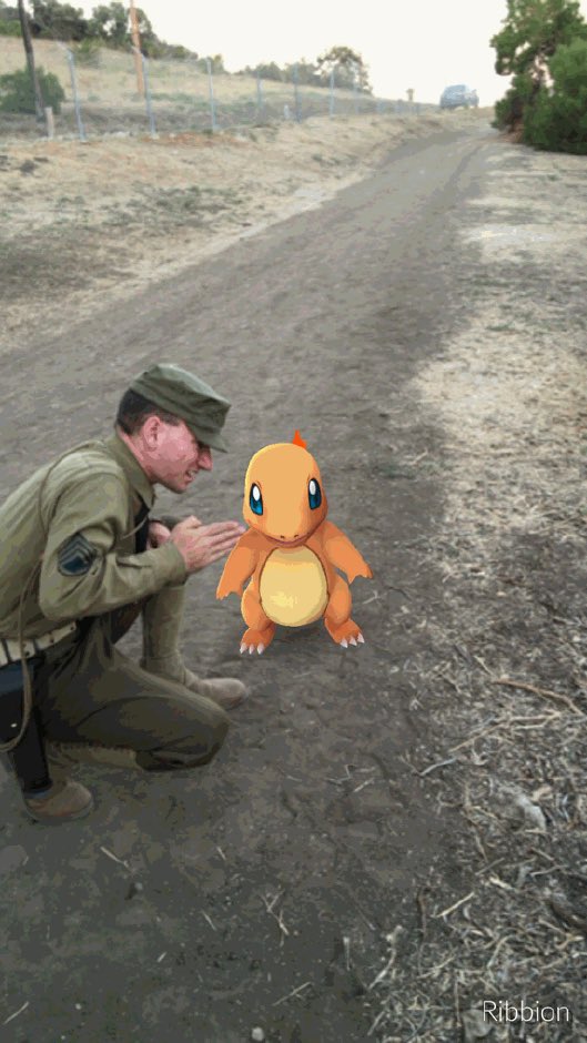 ChadMullen26's tweet photo. @PokemonGoNews When Charmander steps out of line. #PokemonGO https://t.co/g70qAdhLgL
