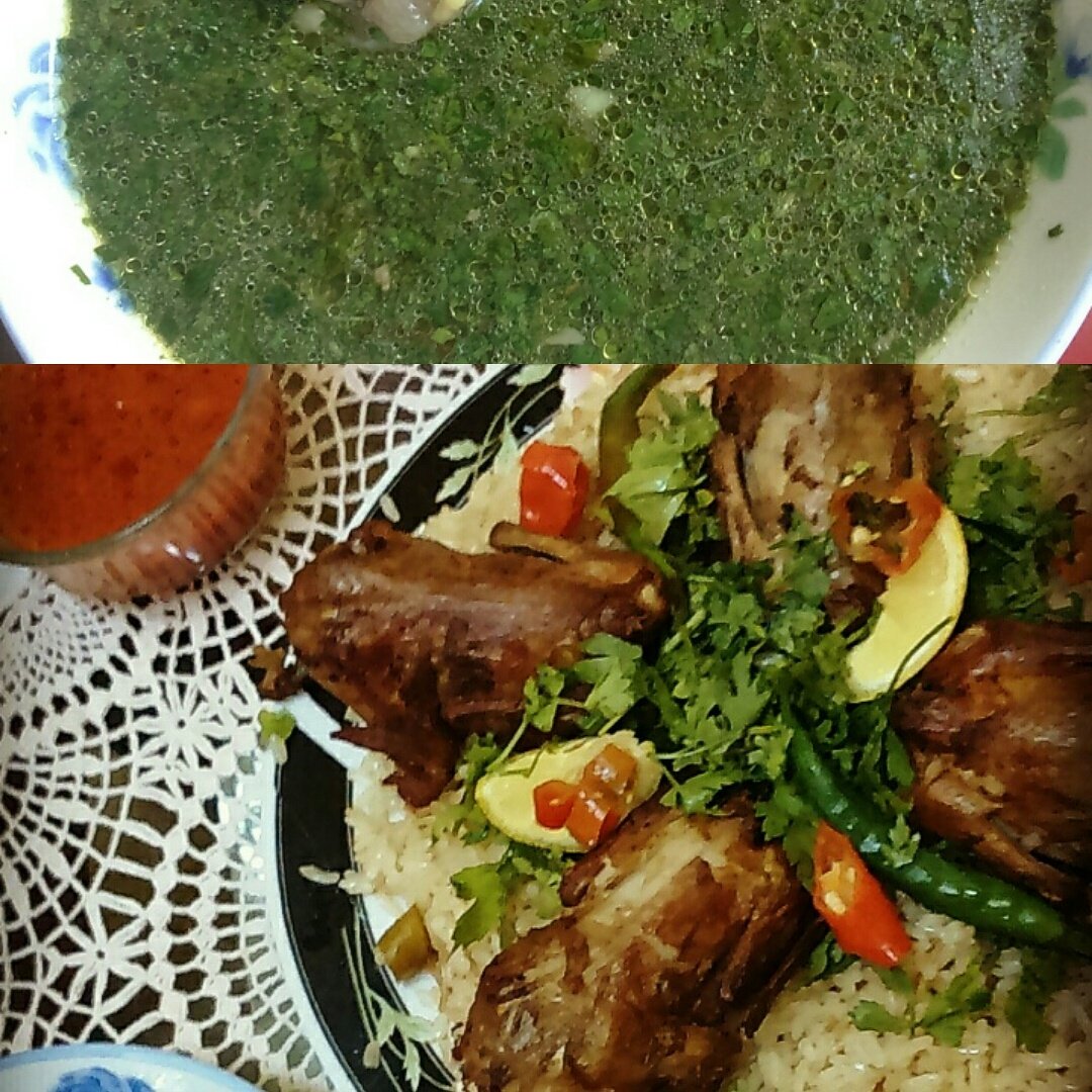 rannooeid2's tweet image. سمان محشي مع ملوخية