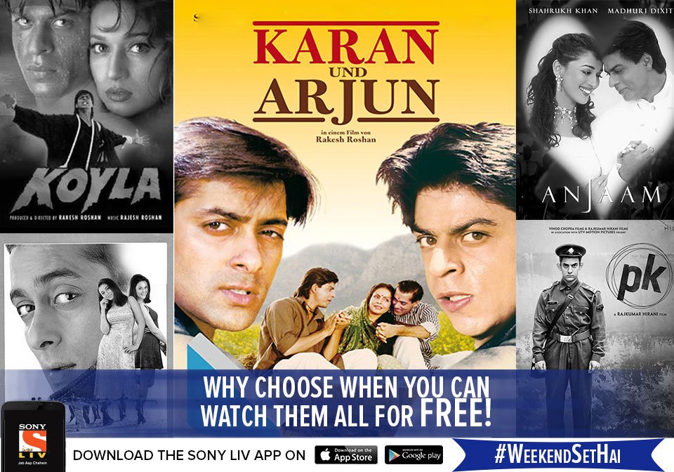 SonyLIV's tweet photo. The Khans are bringing a royal treat of Bollywood exclusively on @SonyLIV. #WeekendSetHai https://t.co/nVc348T1DP https://t.co/q2aMHmiP5m
