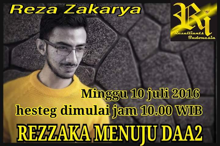 REZZAKA MENUJU DAA2
Doa dan support kita akan selalu ada buat kak <a href="/DA2_Reza/">ReZa zAKarya DA2</a>
