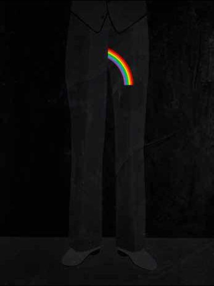 patrick_artwork's tweet photo. Rainbow In My Trousers, 48×36in, Sold for $2,078 USD #patrickhughes https://t.co/pWzQgNowPi https://t.co/XcOQHcTwNm