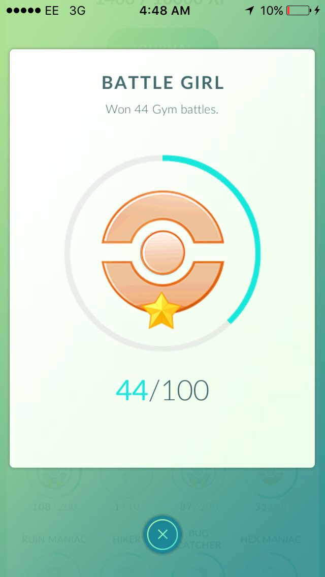 AshKetchumGO's tweet image. I've won 44 Gym Battles! @RTDNR @NightRTs @Relay_RTs @ShoutGamers @6odlikeRTs @HyperRTs @PokeTrends #PokemonGO