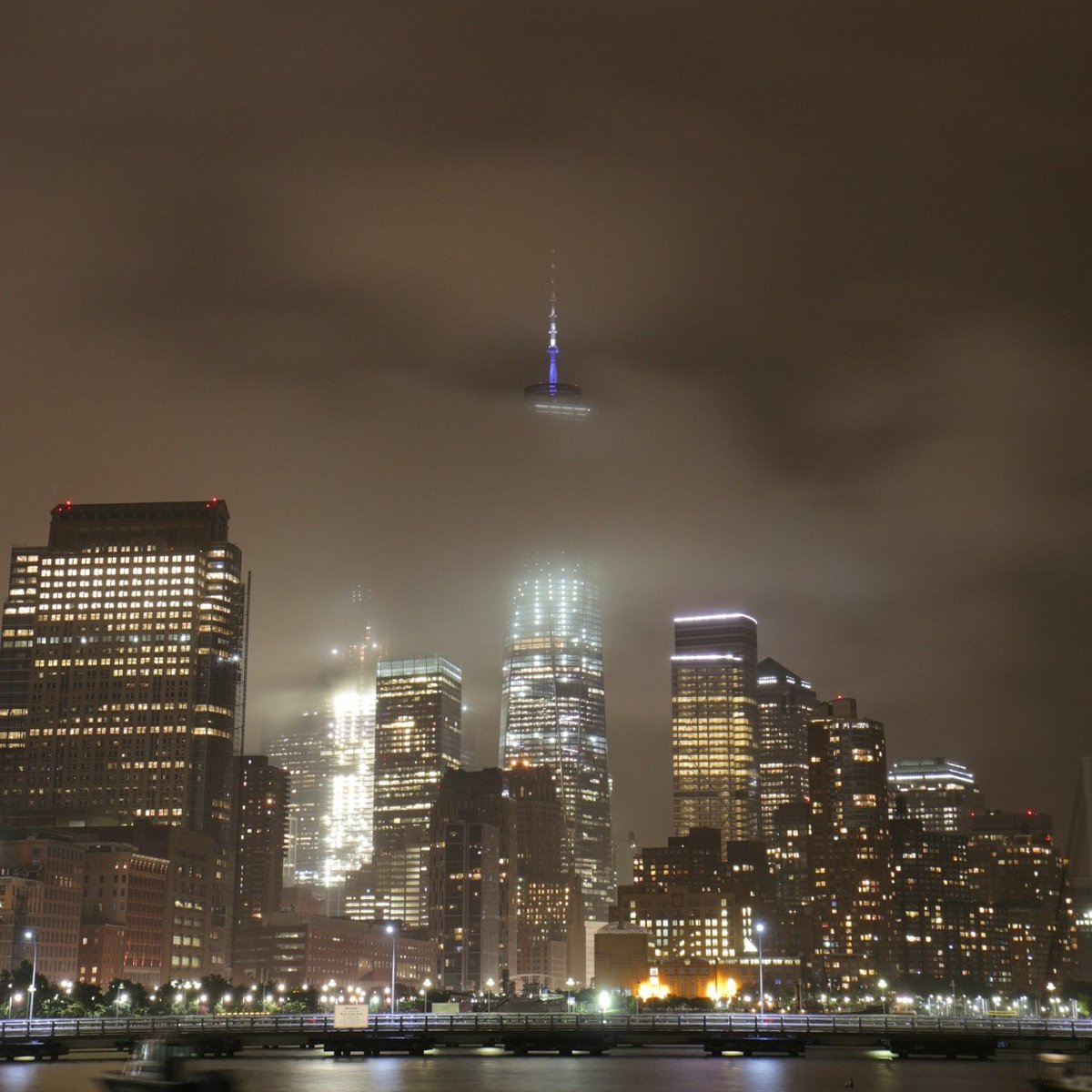 One World Trade through the clouds #NYC <a href="/EverythingNYC/">EverythingNYC</a>