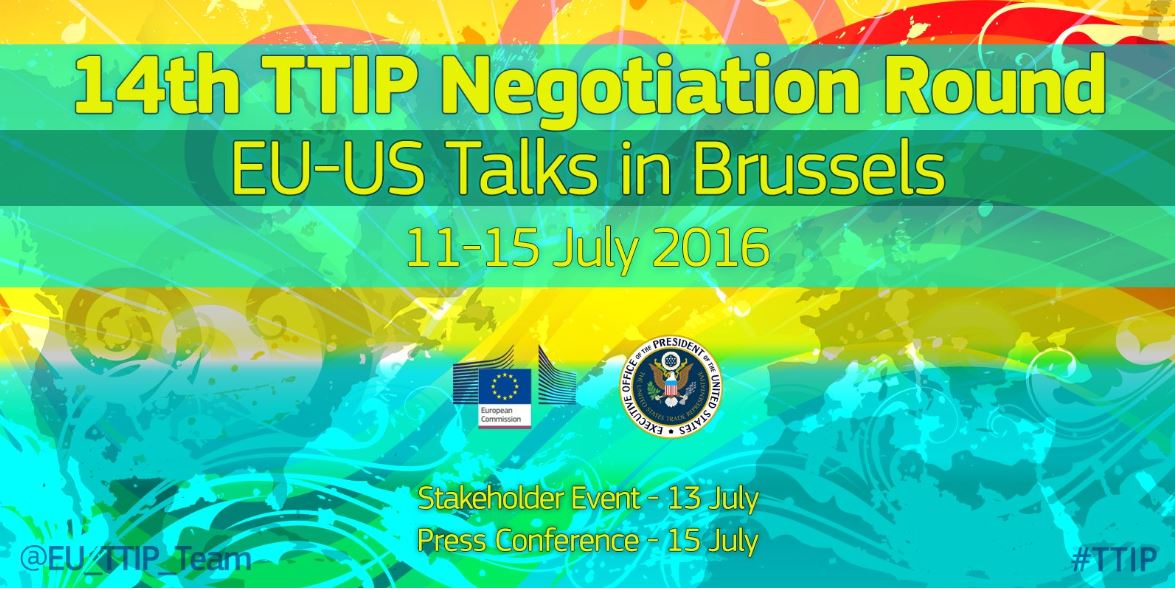 EUinNL's tweet photo. #TTIP de volgende onderhandelingsronde is 11-15 juli. Stakeholders komen ook aan het woord
https://t.co/mdViLsqEpd https://t.co/XQ8dtx3Zz6