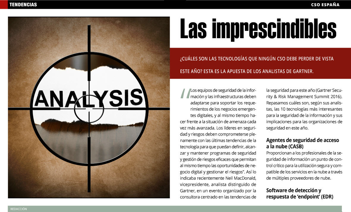 CSOspain's tweet image. Las 10 tecnologías imprescindibles de seguridad bit.ly/tech-cibersegu… #tecnologia #ciberseguridad