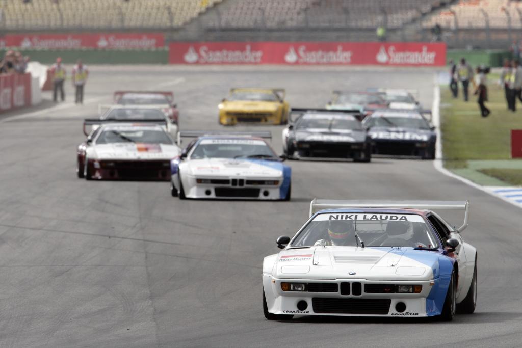 BMW's tweet photo. Last Sunday was the time for a special comeback: @BMWGroup Classic revived the spectacular #BMW #M1 #Procar Series. https://t.co/sY0FX10ORA