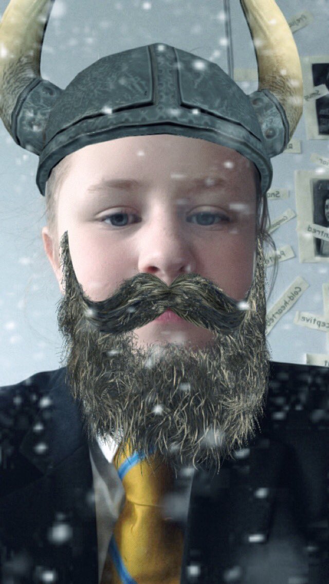 emobeth12's tweet photo. Viking effect on snapchat!! 💛shows a lot of Viking pride 💛 @VRW_KBA @KBAViking https://t.co/PDtFmX4weo