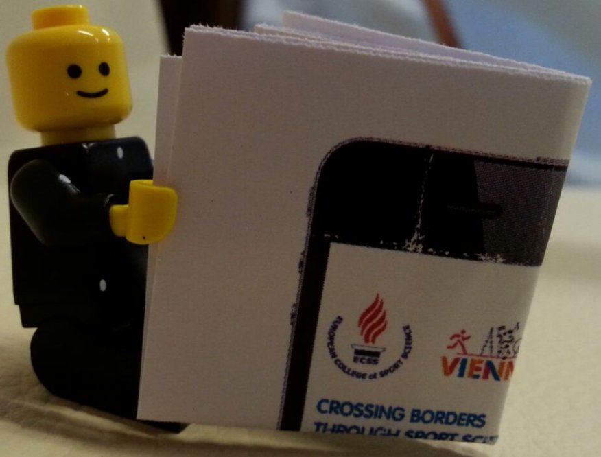 FedGennaro's tweet photo. ECSS2016 Vienna....When "crossing borders" is for everyone...Thanks #Vicon &amp; Lego, now I have a new "friend"!! :-) https://t.co/6eMz6yrOCi