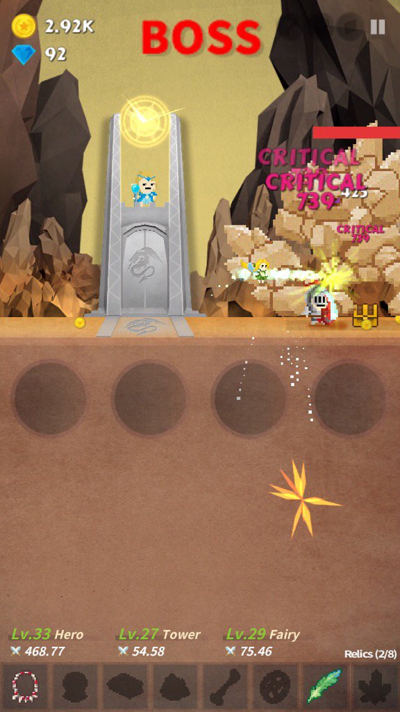 UnleashFelicia's tweet photo. I tapped 164 times to beat this boss!
Can you do better?
#TapQuestdjd.  https://t.co/KgY1PoMs3L https://t.co/KlFuF5tVyr