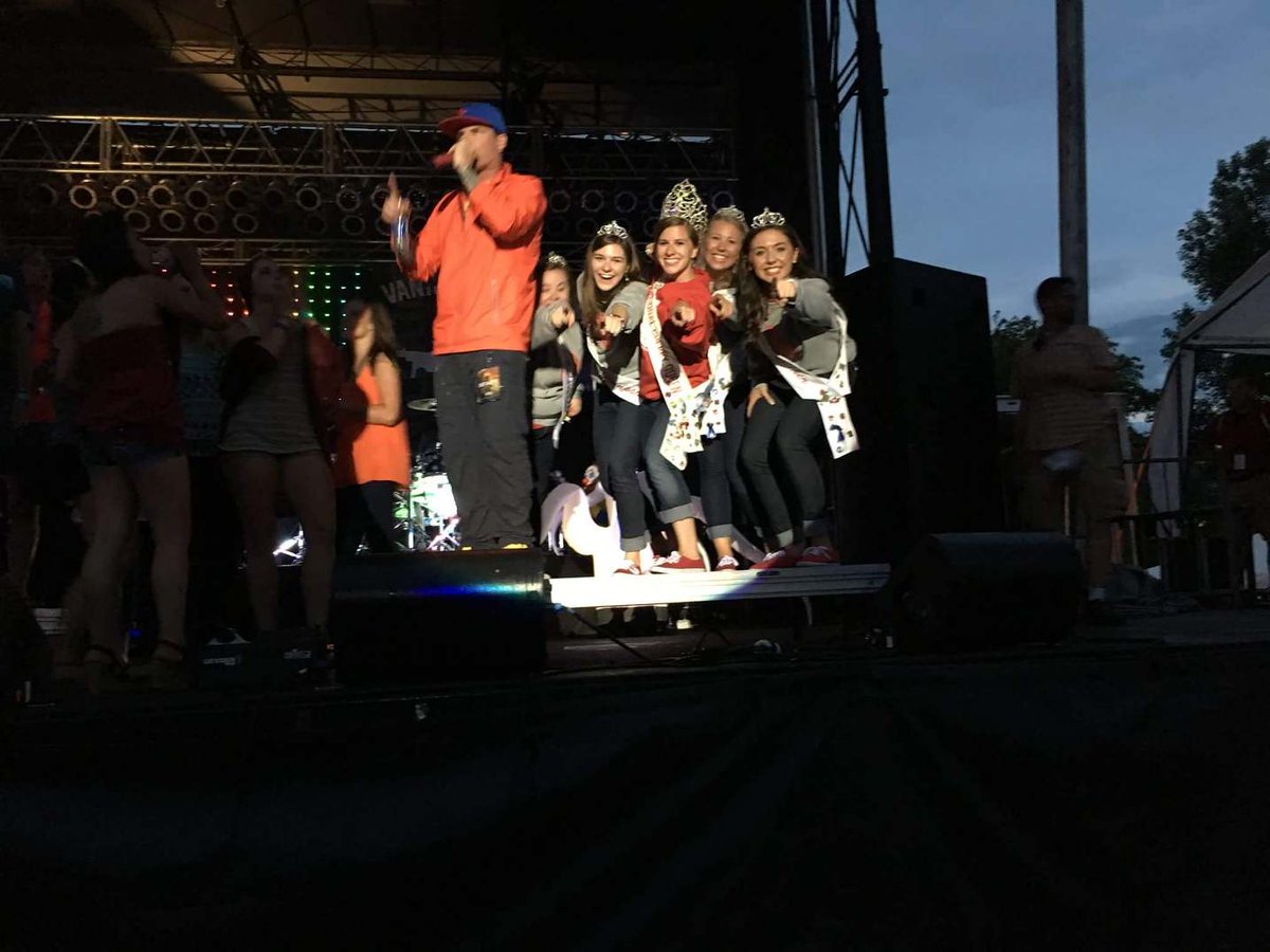Thanks <a href="/vanillaice/">Vanilla Ice</a> for making my last night as Queen one to remember!! @cherryfestival