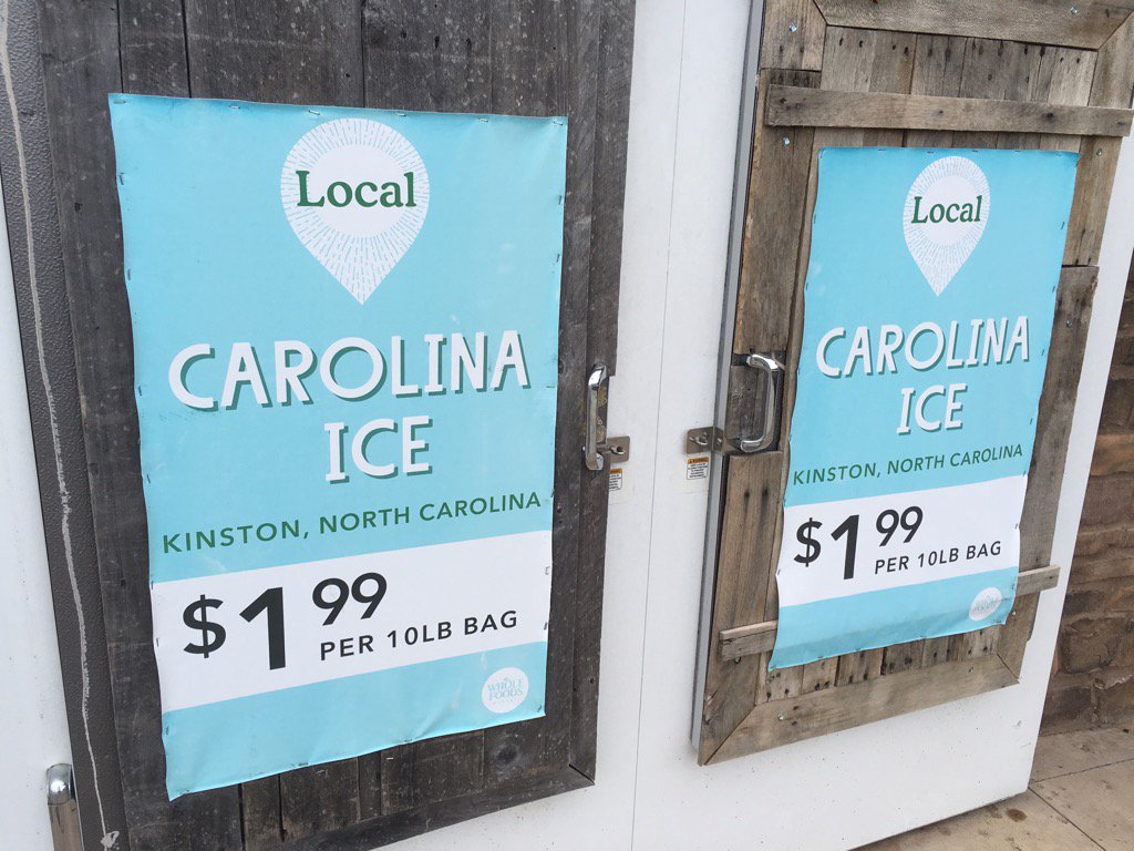 doworkbecalm's tweet photo. @CarolinaIce local ice @WholeFoods 😂 https://t.co/BT0fbs6iRK