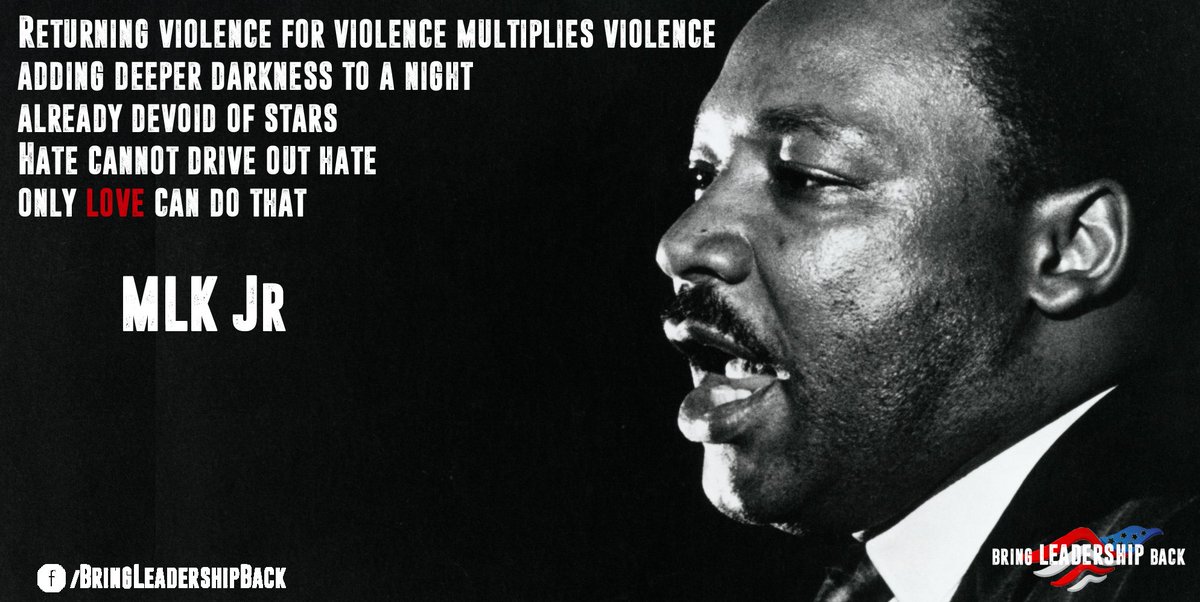 BringLeadership's tweet photo. "Hate cannot drive out hate: only love can do that.” - MLK Jr.
#dallasprotests #DallasPD #Dallas #StandWithDallas https://t.co/D6l9yZnglr
