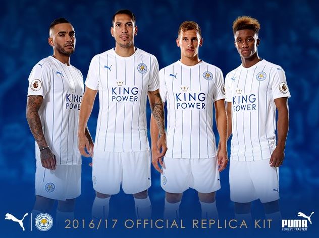 Twitter पर Leicester City Japan レスターの3rdユニフォームが発表されました 白を基調としたデザインに青のピンストライプが入っています 現地では早速本日から販売が開始されます レスター T Co Hq92cifwos