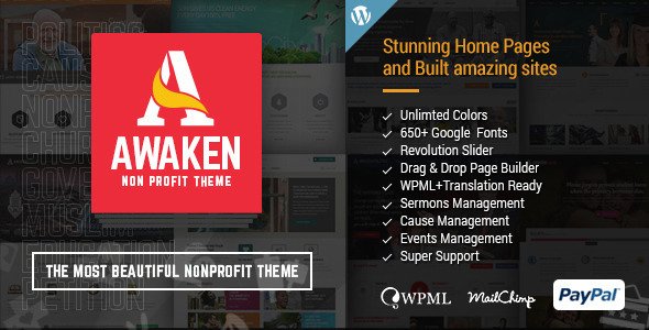 WpWarez's tweet photo. Awaken - #Charity / Nonprofit / ... - #Causes #Chimpstudio #Church #Donation https://t.co/AZqntYgdlO https://t.co/qQJ7OxWY3Z