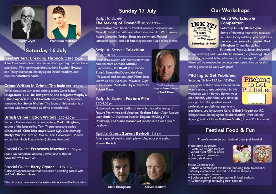 AmpLiterary's tweet photo. @ClassicFM .@AmpLitFest 16/17 July. Barry Cryer, Francesca Martinez, Steven Berkoff &amp; more https://t.co/rS26TIvijN https://t.co/0efCXYAF6M