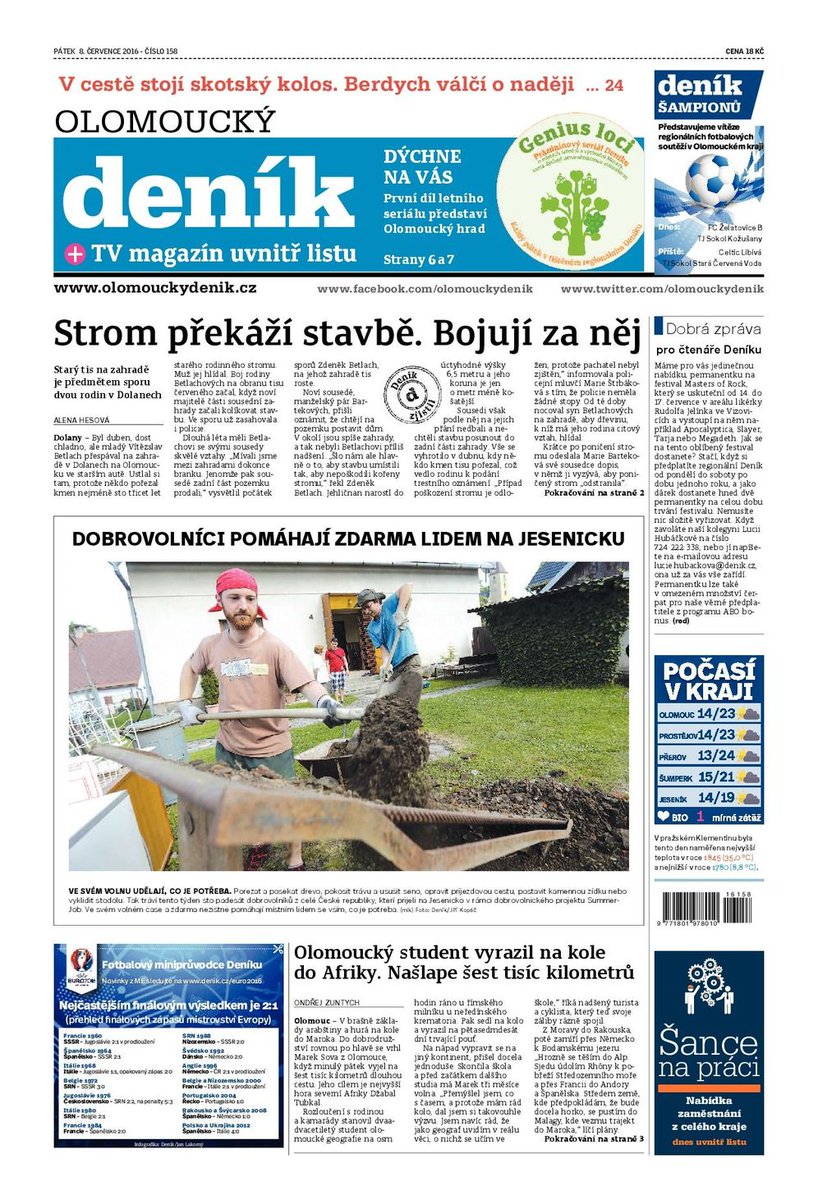 Olomoucky Denik On Twitter Patecni Olomoucky Denik O Olomouckem Hradu I S Denikem Sampionu Olomouc Denik