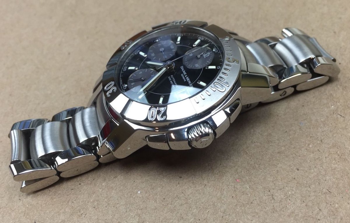 HallandLaddco's tweet photo. #Baumeandmercier #Chronograph #automtic #sportstyle #sport 
#oneyearwarranty #wristwatch (https://t.co/IjFkA5yI5O) https://t.co/r17Yl9LBdE