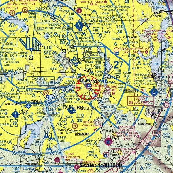 Dallas Sectional Chart