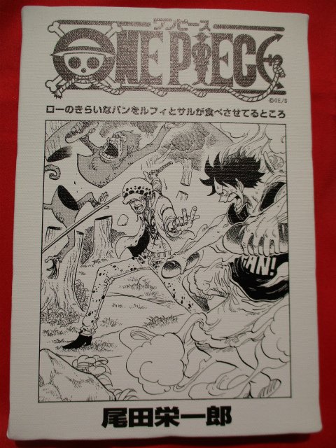 One Piece 麦わらストア福岡店 新入荷 原画商品 扉絵アートボード チョッパー サンジ 79巻 791話 ルフィ ロー 79巻 786話 ゾロ サンジ 68巻 672話 各2 800円 税 好評発売中 麦わらストア Onepiece