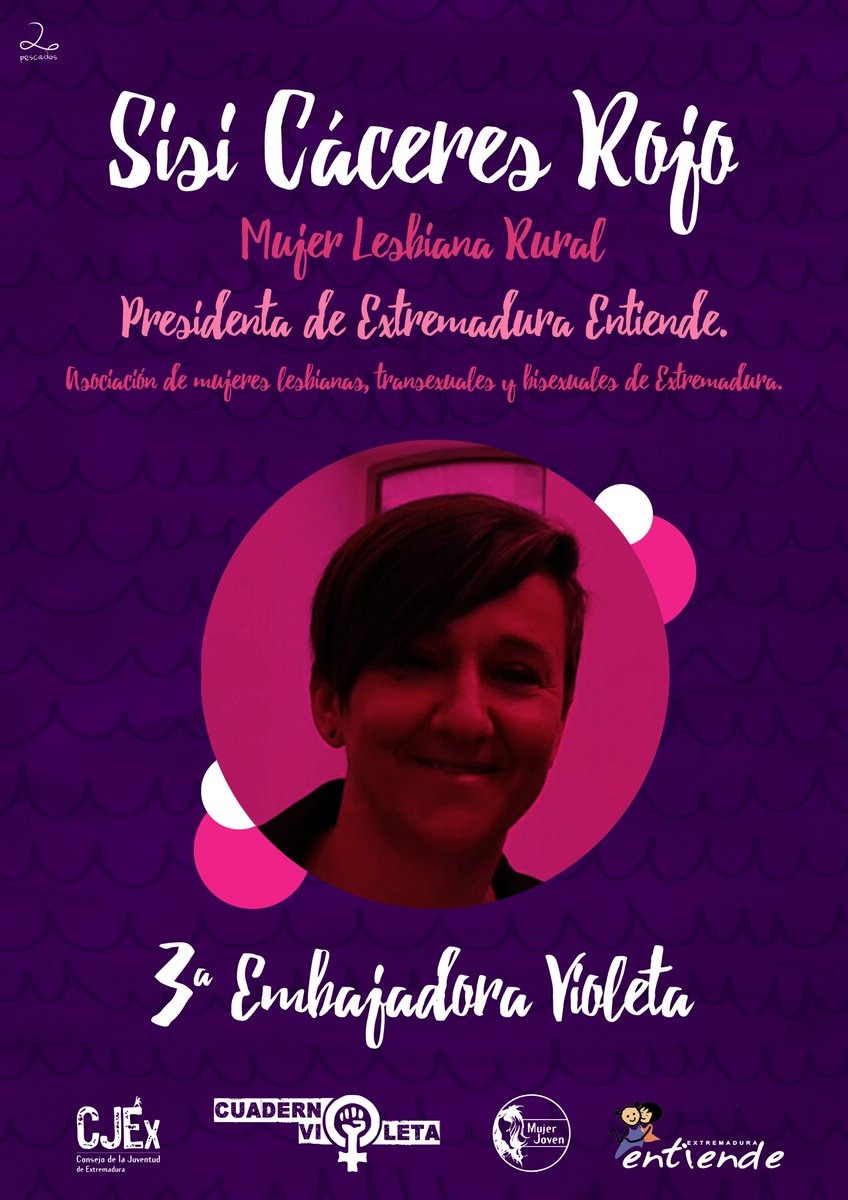 8 d julio presentamos a la 3ªEmbajadora Violeta de #CuadernosVioletas <a href="/GTMujerJoven/">GT Mujer Joven CJEX</a> Ella es Sisi Cáceres <a href="/EEntiende/">Extremadura Entiende</a>