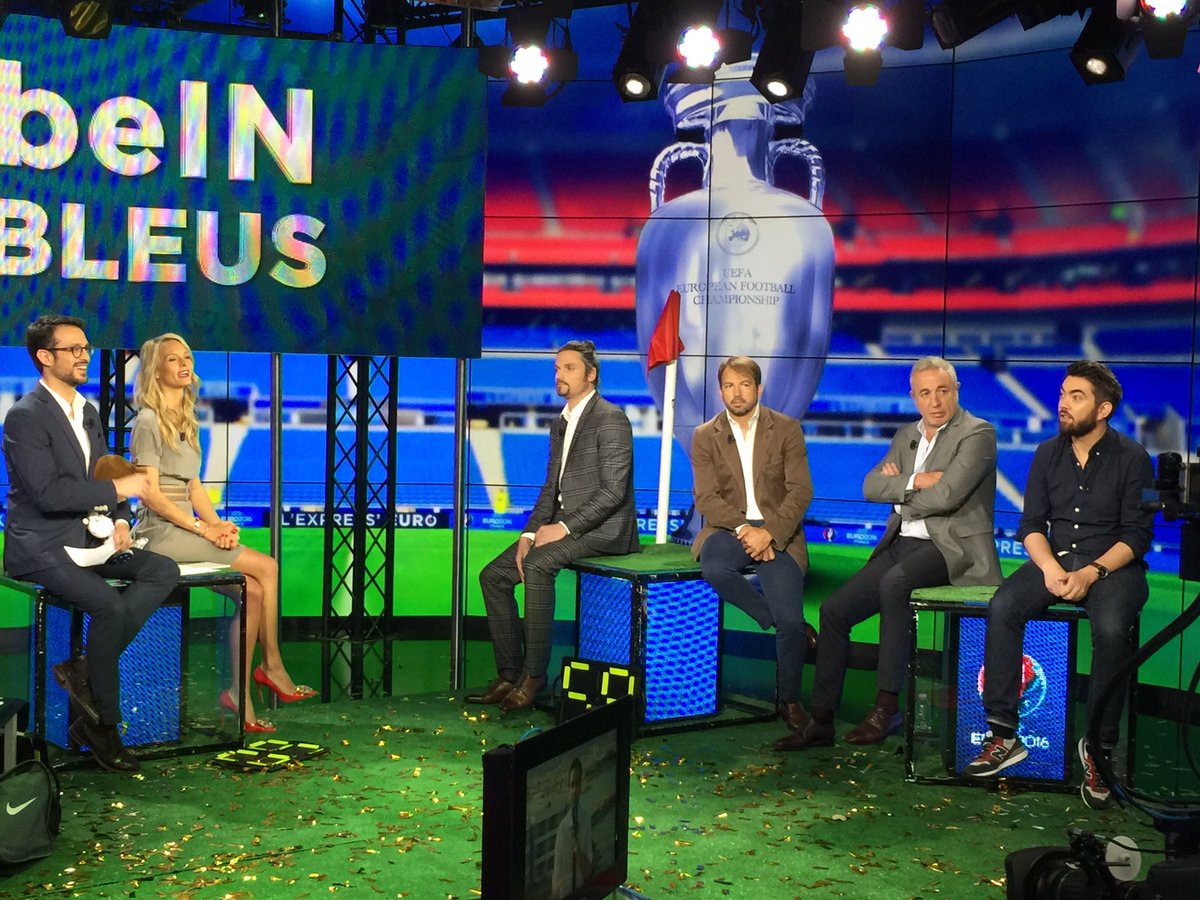 l_expresso's tweet photo. #lutzpfannenstiel #jeanmichelroussier #benoitcauet sont les invités de #lexpresseuro @beinsports_FR @l_expresso https://t.co/TL2LwPmoa4