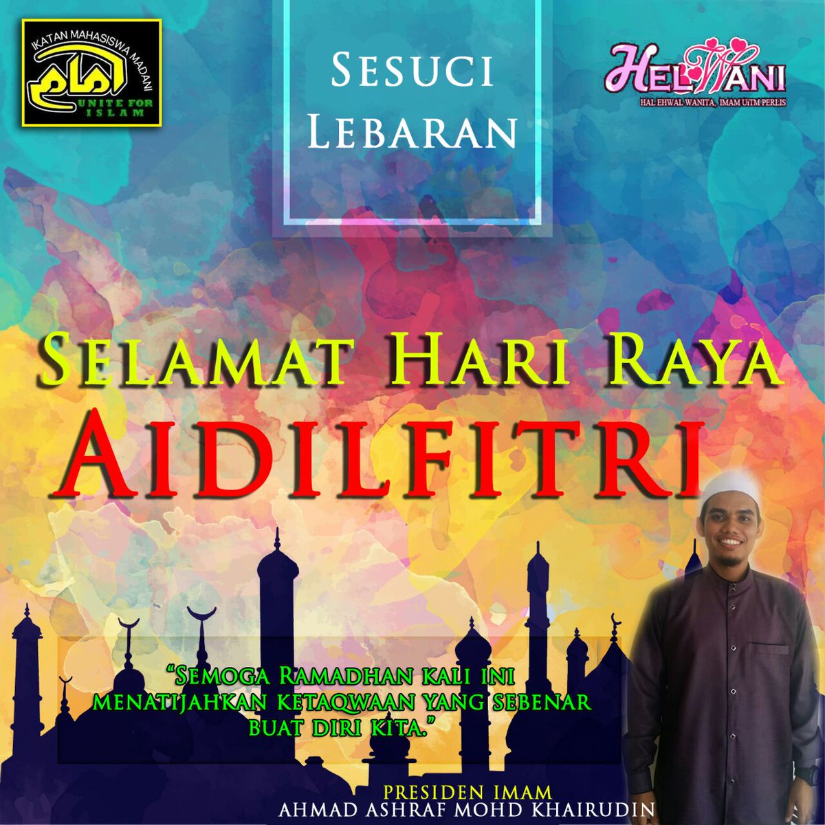 IMAM_UiTMPerlis's tweet photo. "Sesuci Lebaran..."
#IMAMUiTMPerlis
#Unite4Islam https://t.co/D5BlZqiqXL