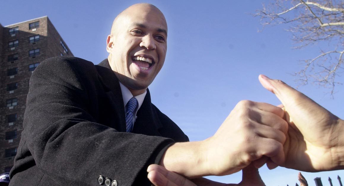 politico's tweet photo. Cory Booker’s Newark mirage https://t.co/mRsdBxKsaj | AP Photo https://t.co/V2A59faSdc