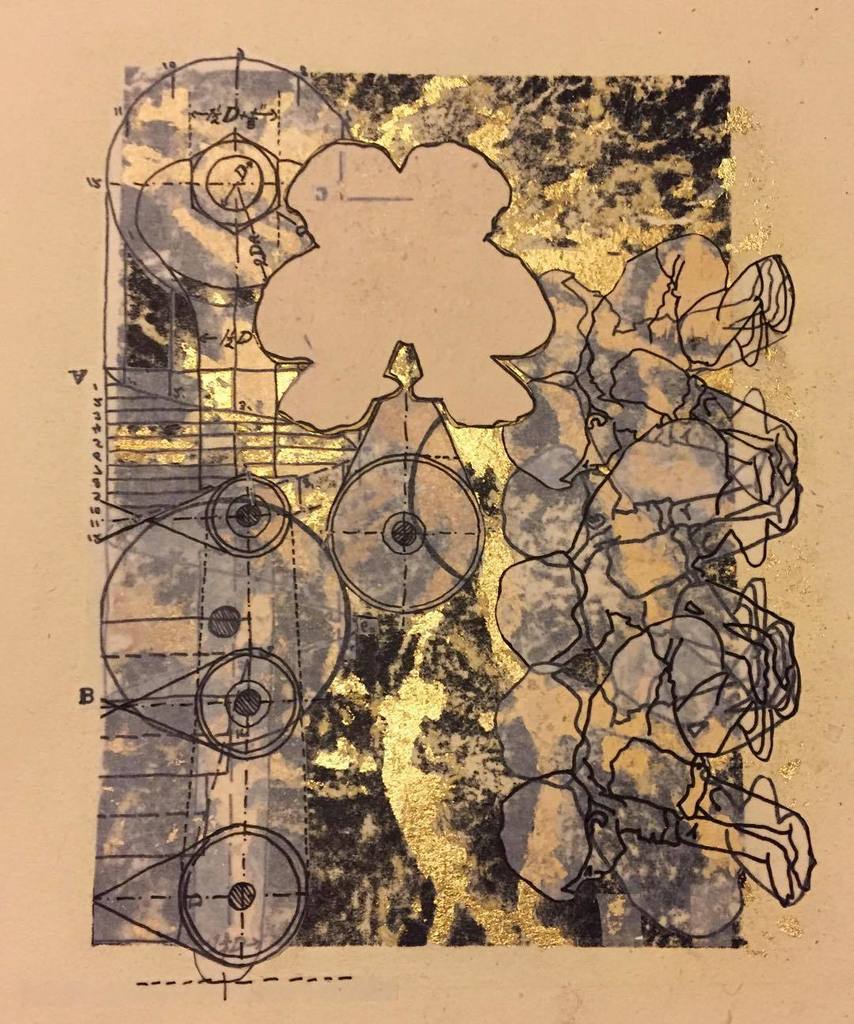 2ndStatePress's tweet image. #FobFriday This print is one in a series of four combined technique collages by @hallie_ro… ift.tt/29vH48G