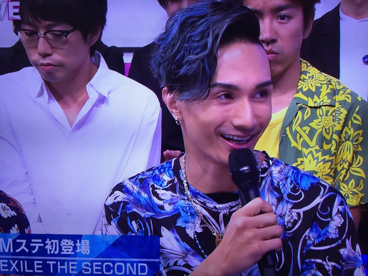 さき Mステ出てた Exile The Second リーダー 橘ケンチ Kenchi 青髪 美人 イケメン インテリパフォーマー 今年本格始動しました よろしくお願いします