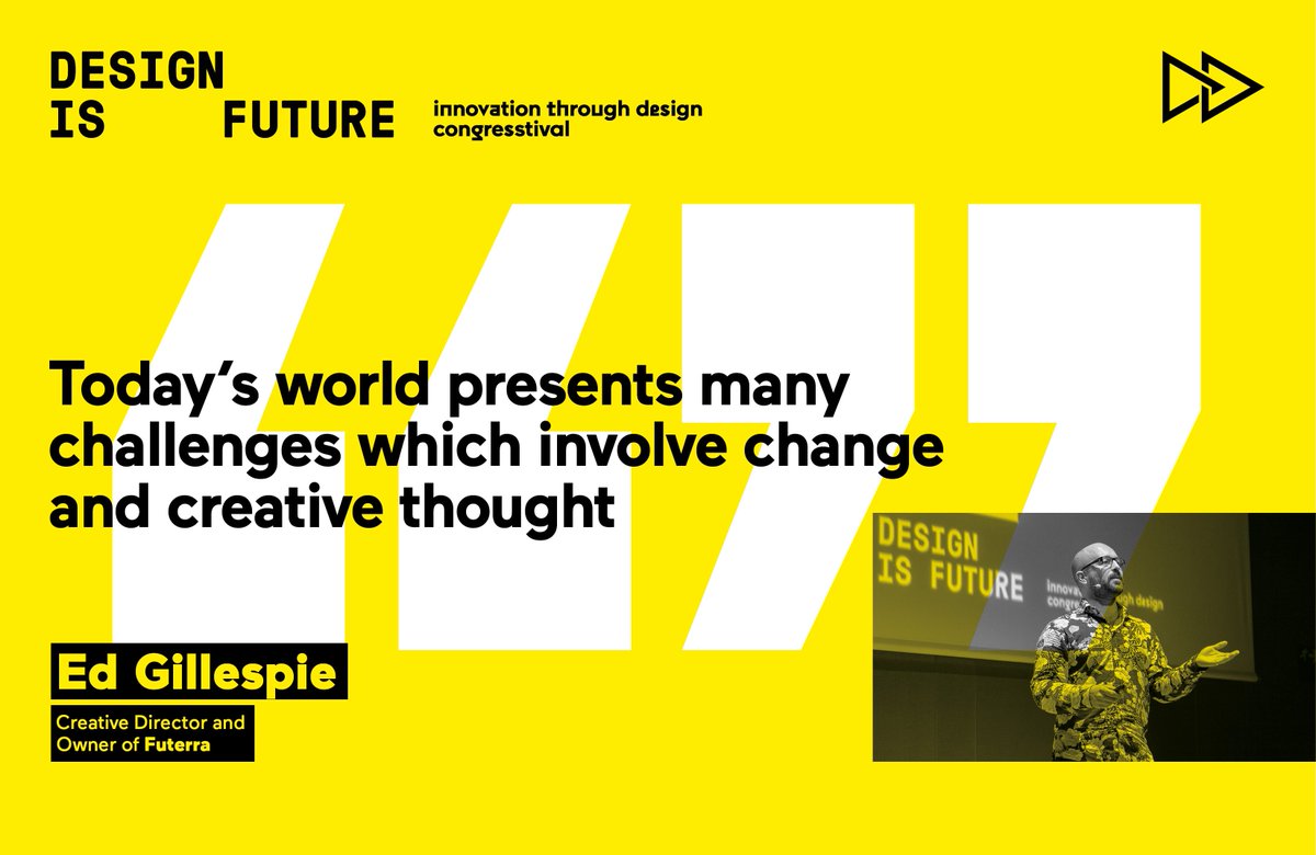 DesignBoosters's tweet photo. @frucool "Today's world presents many challenges which involve change & creative thought" @futerra #quote #DisF2016 https://t.co/ECxbEllJsR