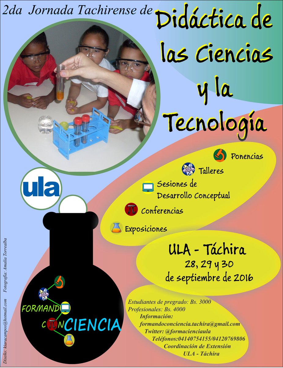 formacienciaula's tweet photo. @FormacionRotary Jornada Tachirense de Didáctica de las Ciencias y la Tecnología -> https://t.co/QpSoHayUQT
 https://t.co/ONTQF8tjby