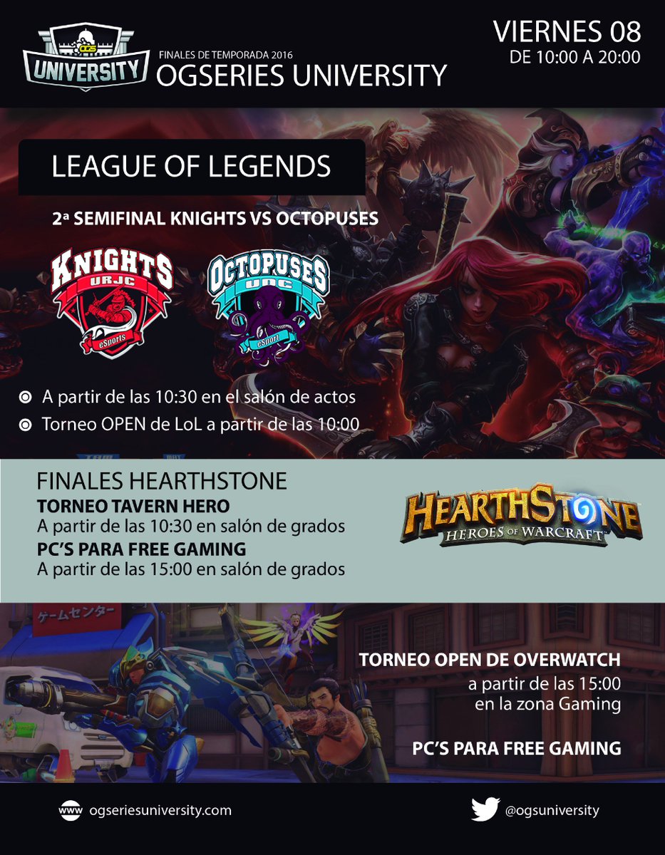 University_ES's tweet photo. ¡Venga que arrancamos el evento de hoy! #Final4University #DominateWithOMEN https://t.co/Do7IEOEGC1