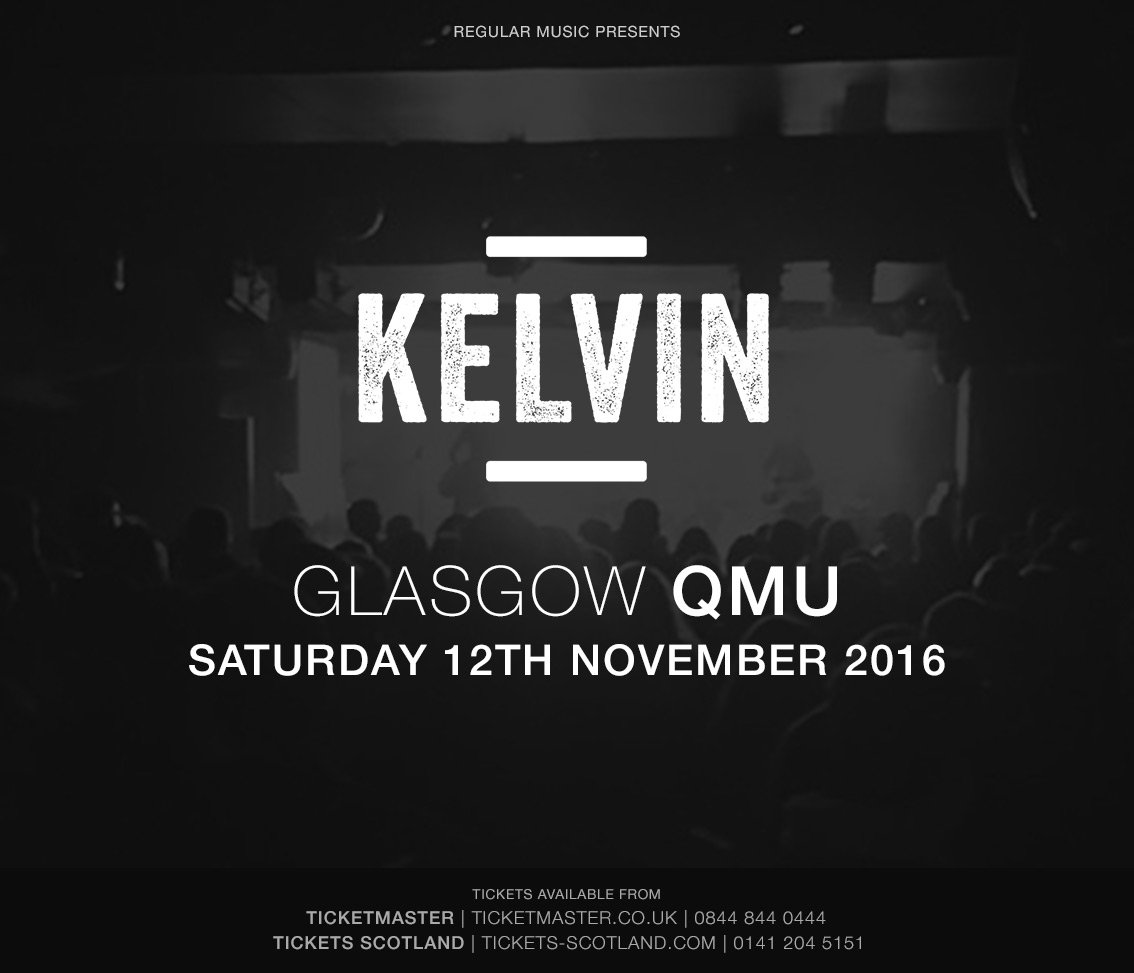 ANNOUNCEMENT // GLASGOW! //  QMU - SAT NOV 12TH 
Ticketmaster - kelvin.lnk.to/QMU-TM