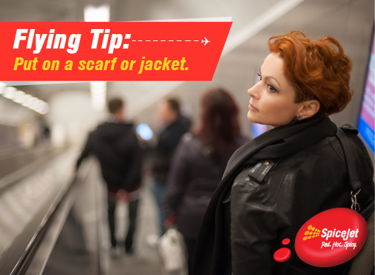flyspicejet's tweet photo. Youβll thank yourself when you begin to feel cold. #FlyingTip https://t.co/MsVpCBJiiq