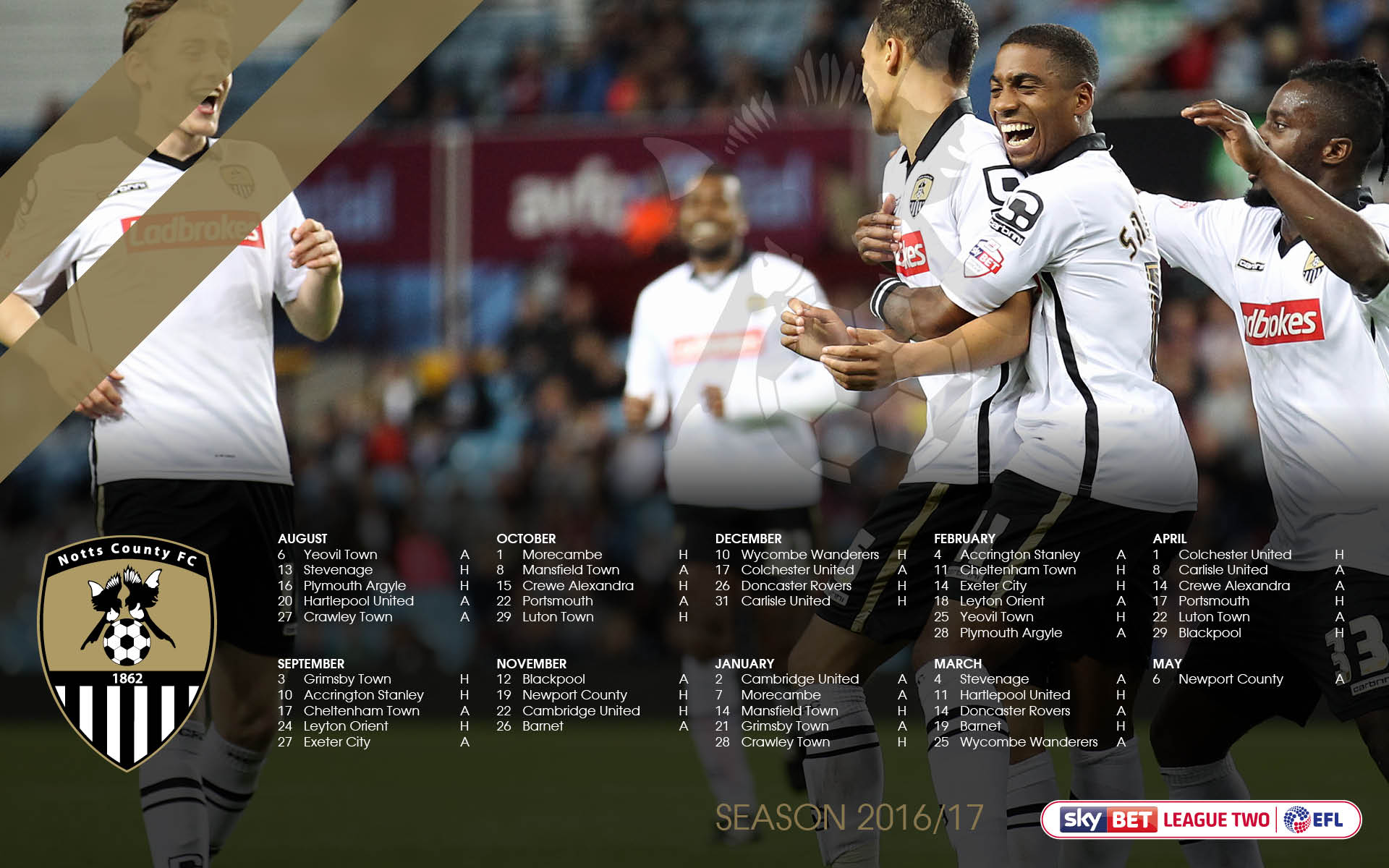 Notts County Fc On Twitter Download Our 2016 17 Fixtures Desktop Wallpaper Now High Resolution Version Https T Co Rvbqsvuwjk