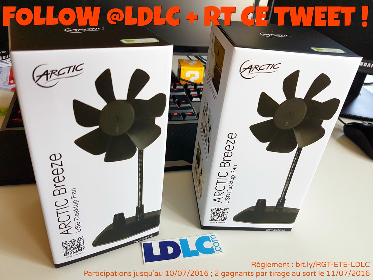 LDLC's tweet photo. #ÉtéLDLC 🌞 Bon allez, trop chaud, 2 ventilos USB à gagner ! Follow + RT ! 🔎 https://t.co/d9oxKhnQky https://t.co/Vh4waCB5qf