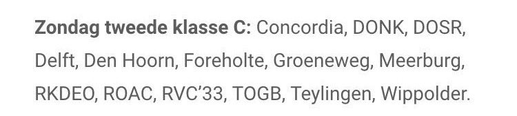 De KNVB gooit de zondag 2e klasse om na de toevoeging van <a href="/HaagseVV/">HVV</a>. Zie hier de nieuwe indeling. Bron: <a href="/Voetbalr/">VoetbalRotterdam.nl</a>
