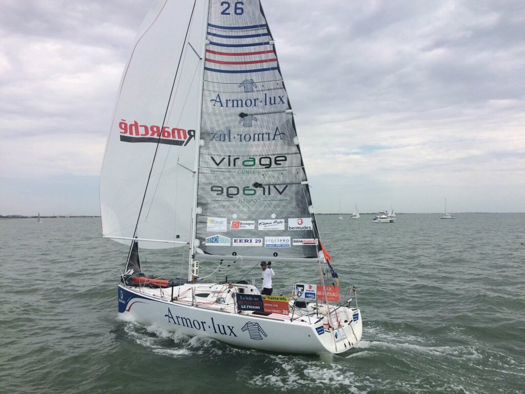 armor_lux's tweet photo. .@erwantabarly, le skipper d'#ArmorLux, a fini 4ème hier de la #SolitaireBompard. Bravo à lui ! #EspritMarin https://t.co/SDRTBRA3fE